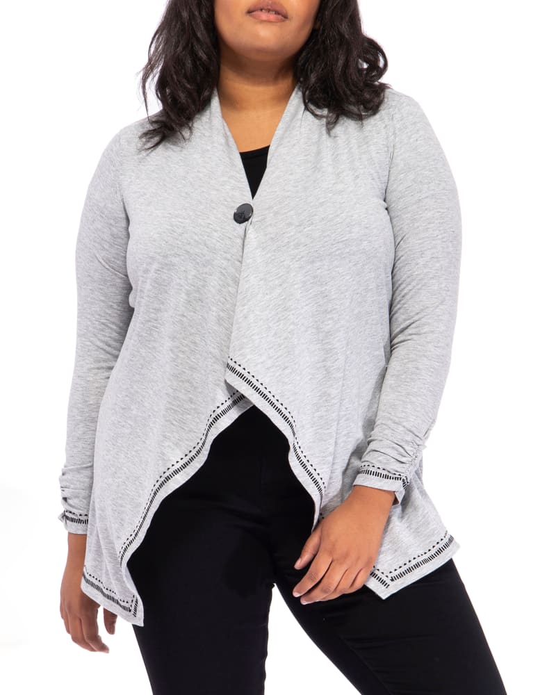 Bobeau button cardigan cheap